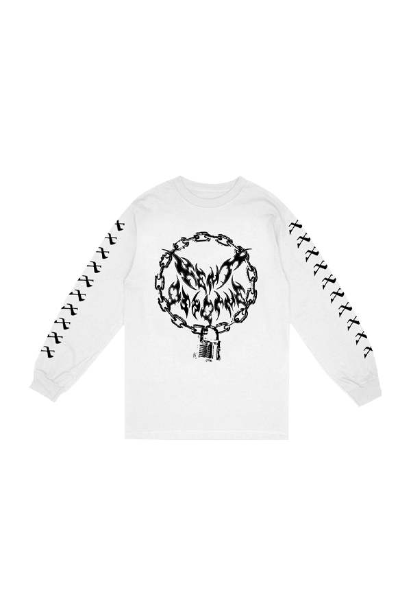 Chain Logo Longsleeve (White)